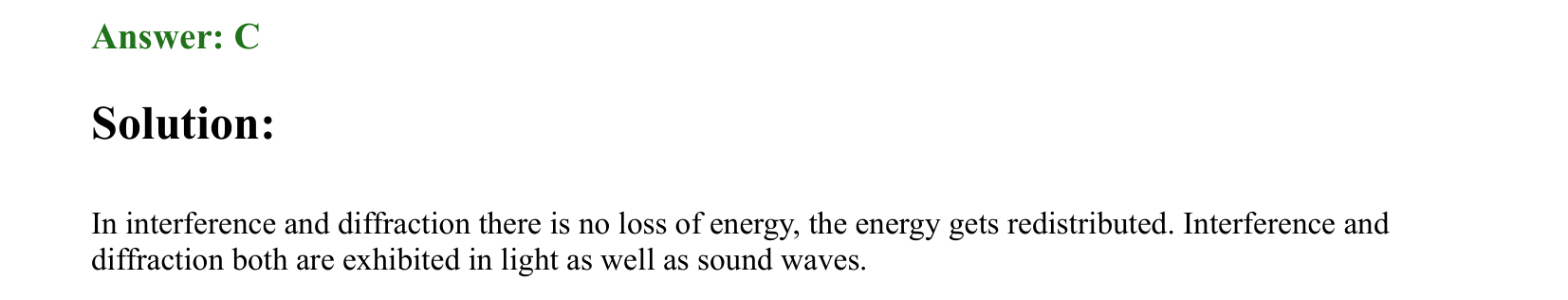 Ray Optics and Wave Optics solution 1
