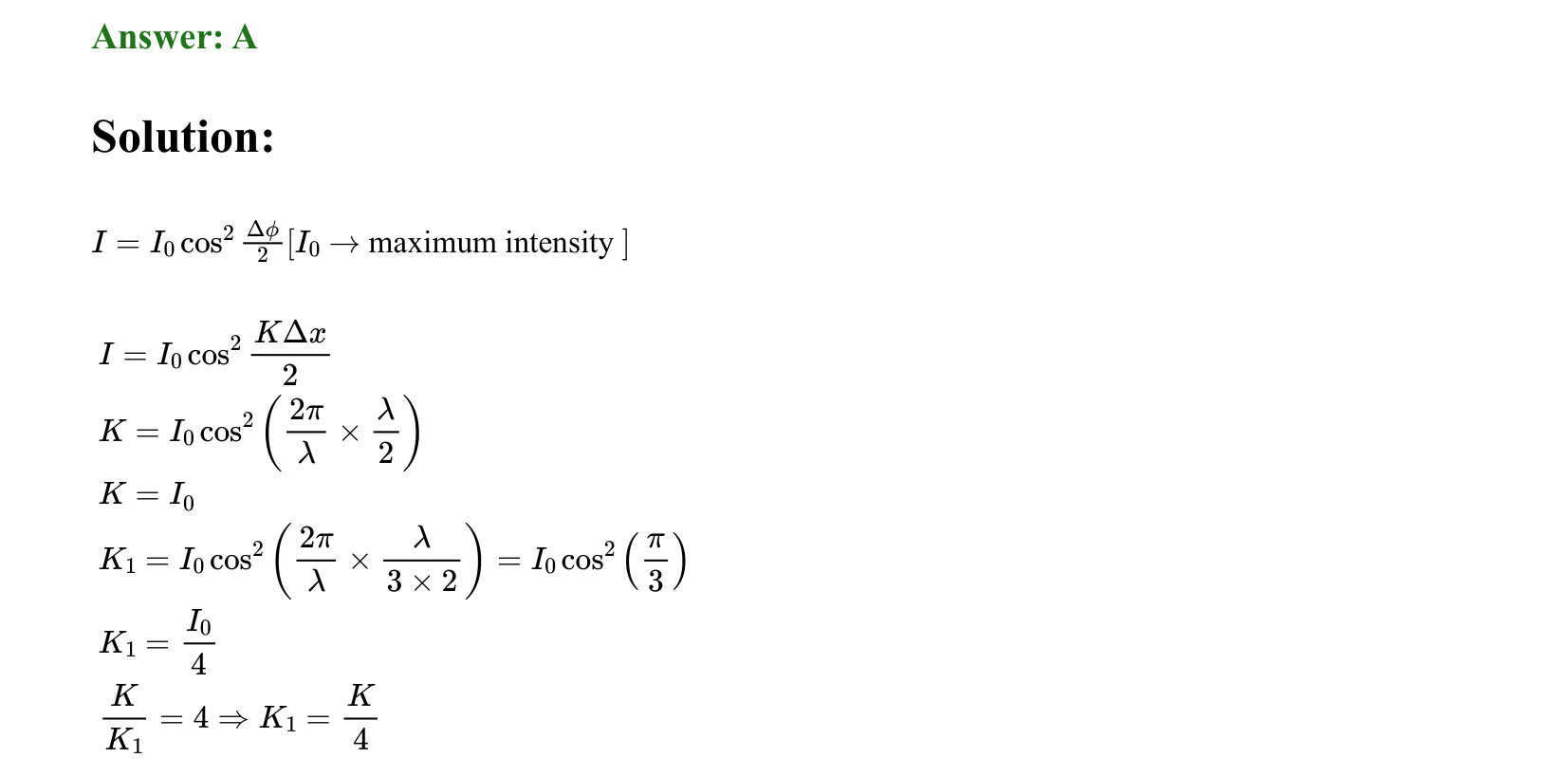 Ray Optics and Wave Optics solution 2