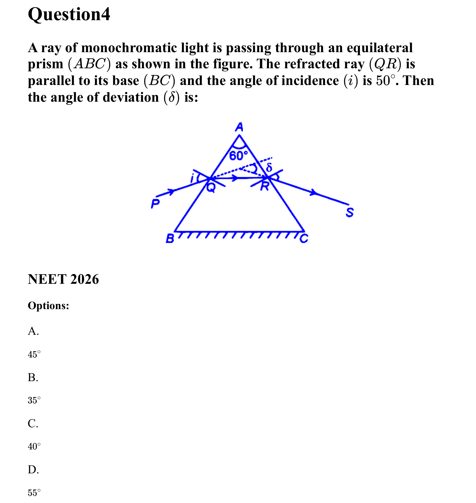 Ray Optics and Wave Optics question 4