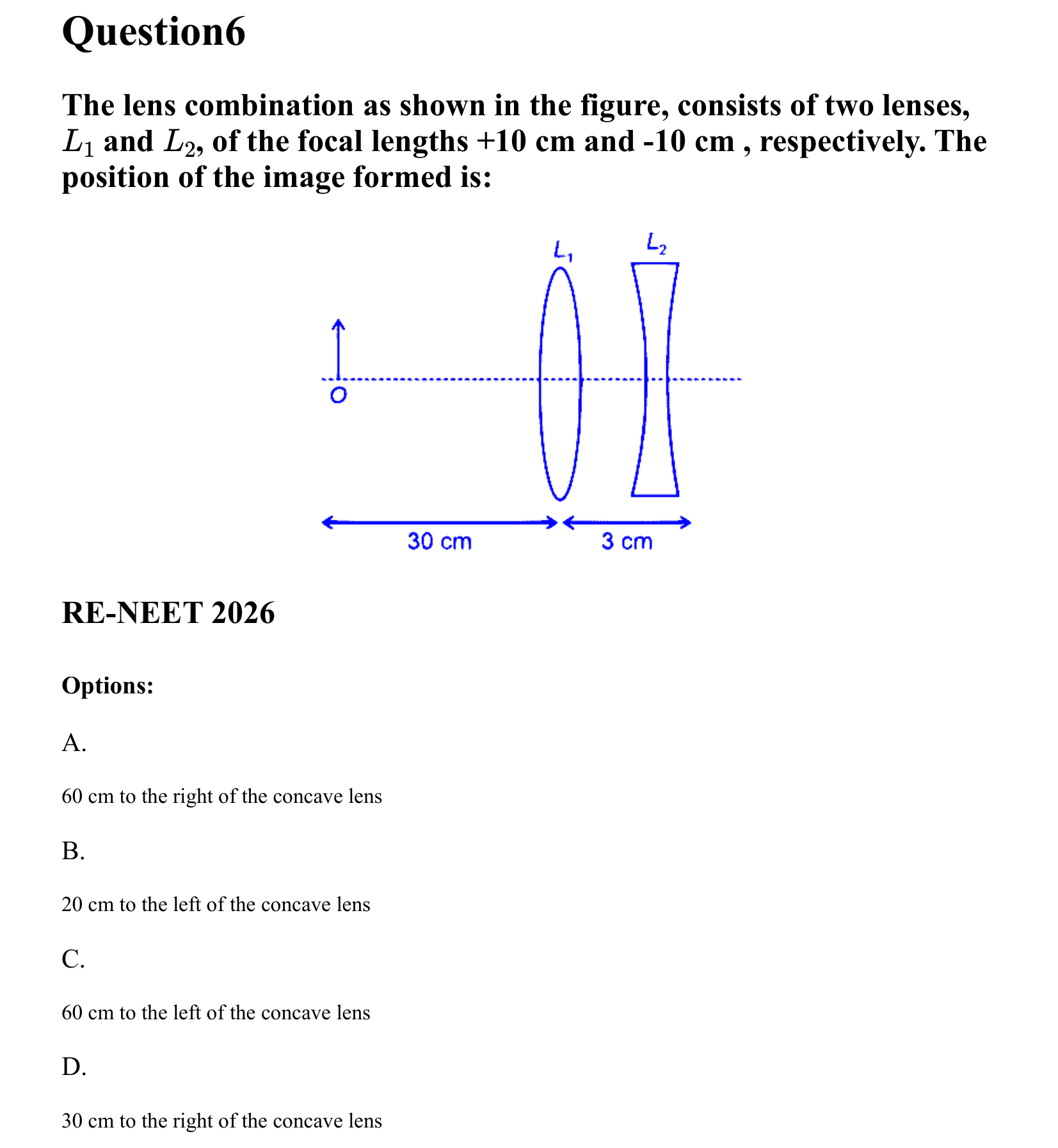 Ray Optics and Wave Optics question 6