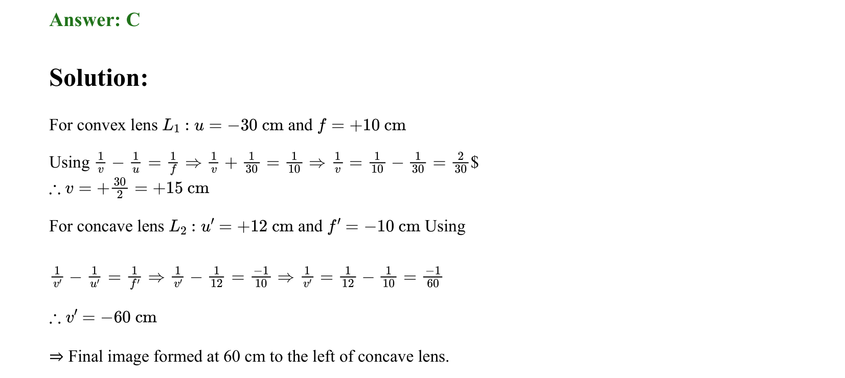 Ray Optics and Wave Optics solution 6