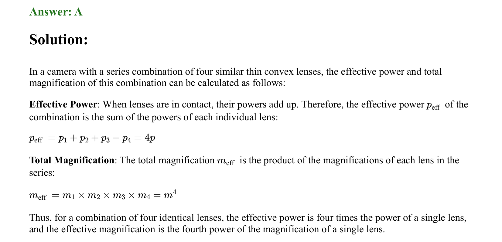 Ray Optics and Wave Optics solution 10