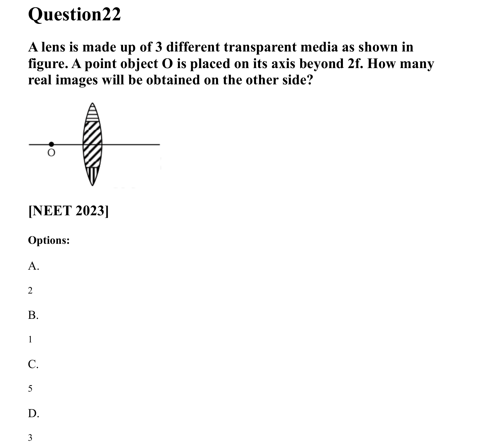 Ray Optics and Wave Optics question 22