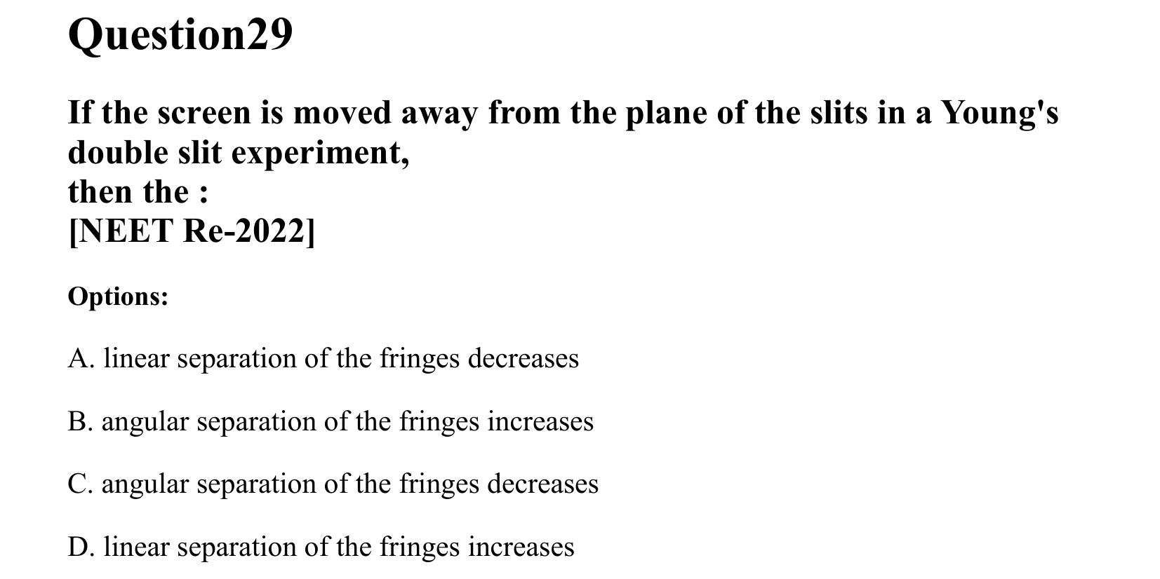 Ray Optics and Wave Optics question 29