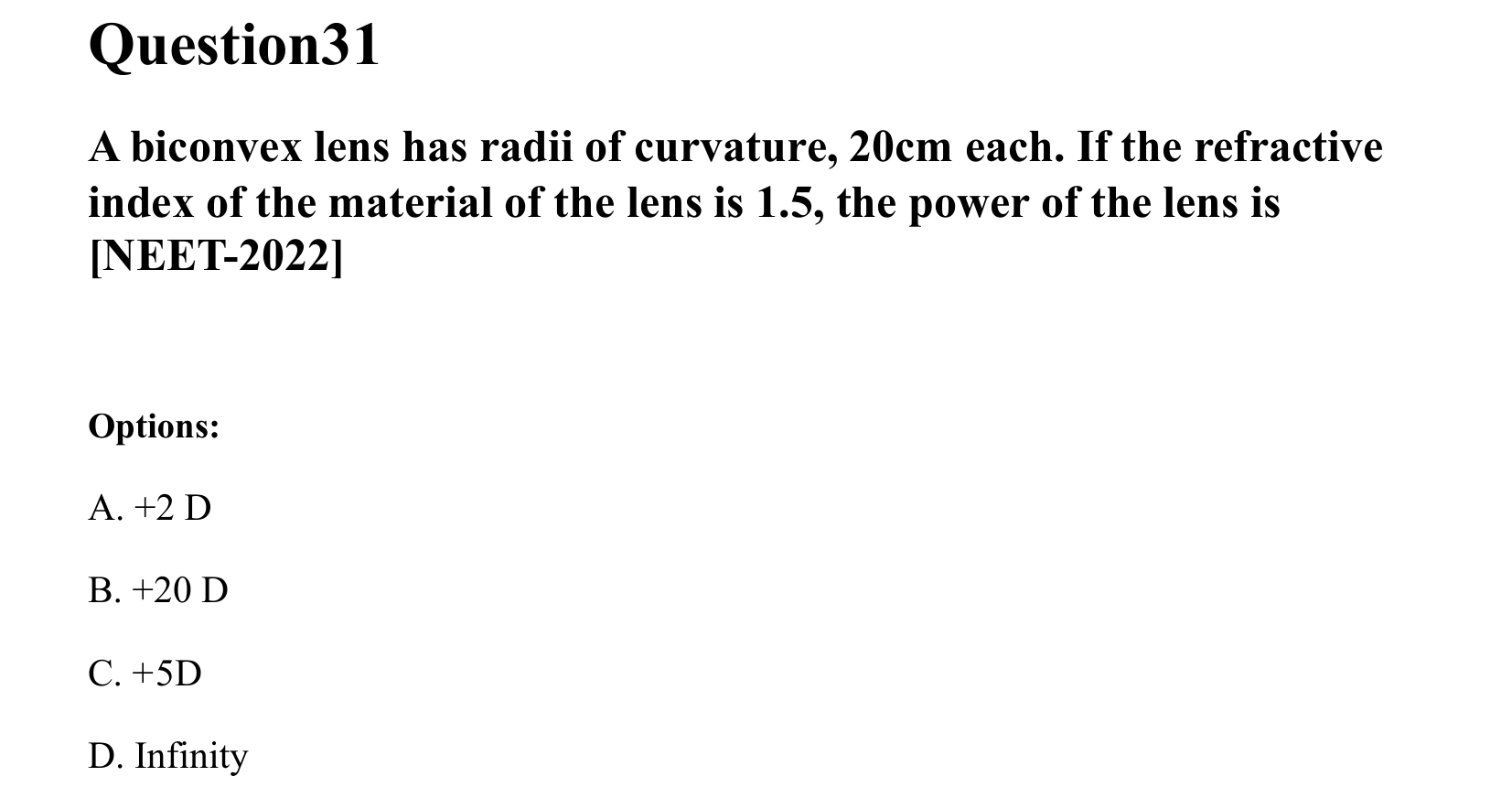 Ray Optics and Wave Optics question 31