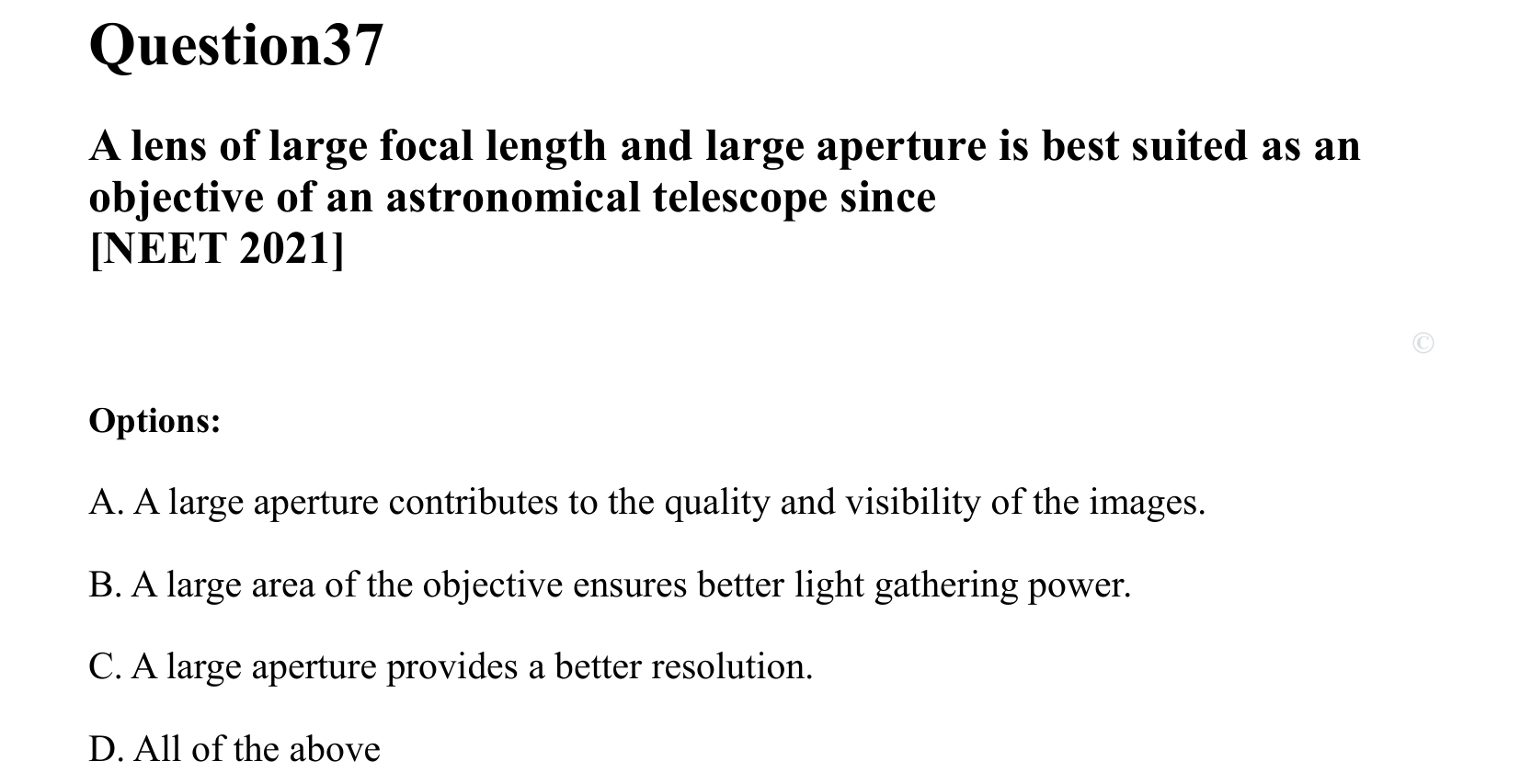 Ray Optics and Wave Optics question 37