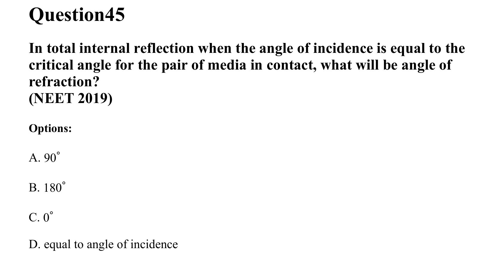 Ray Optics and Wave Optics question 45