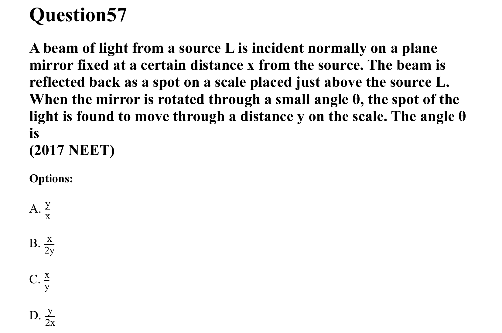 Ray Optics and Wave Optics question 57