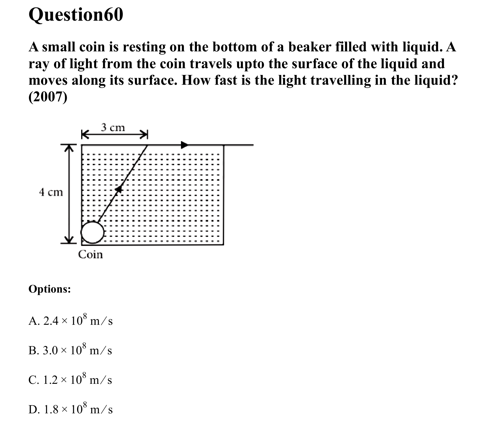 Ray Optics and Wave Optics question 60
