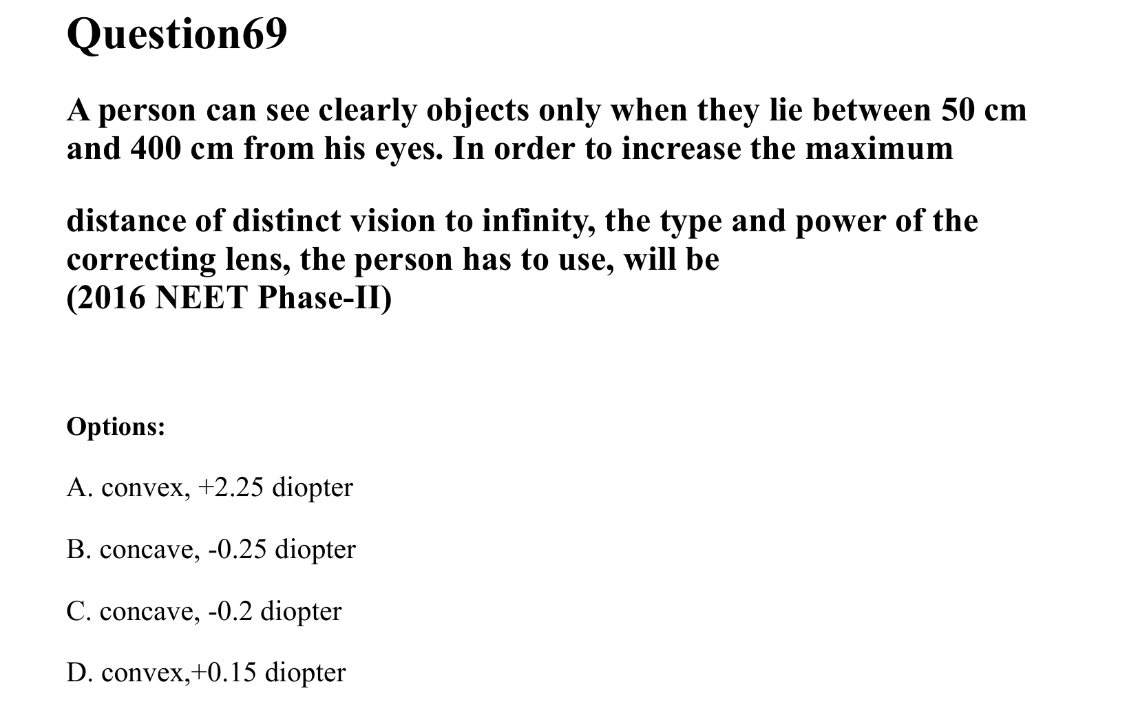 Ray Optics and Wave Optics question 69