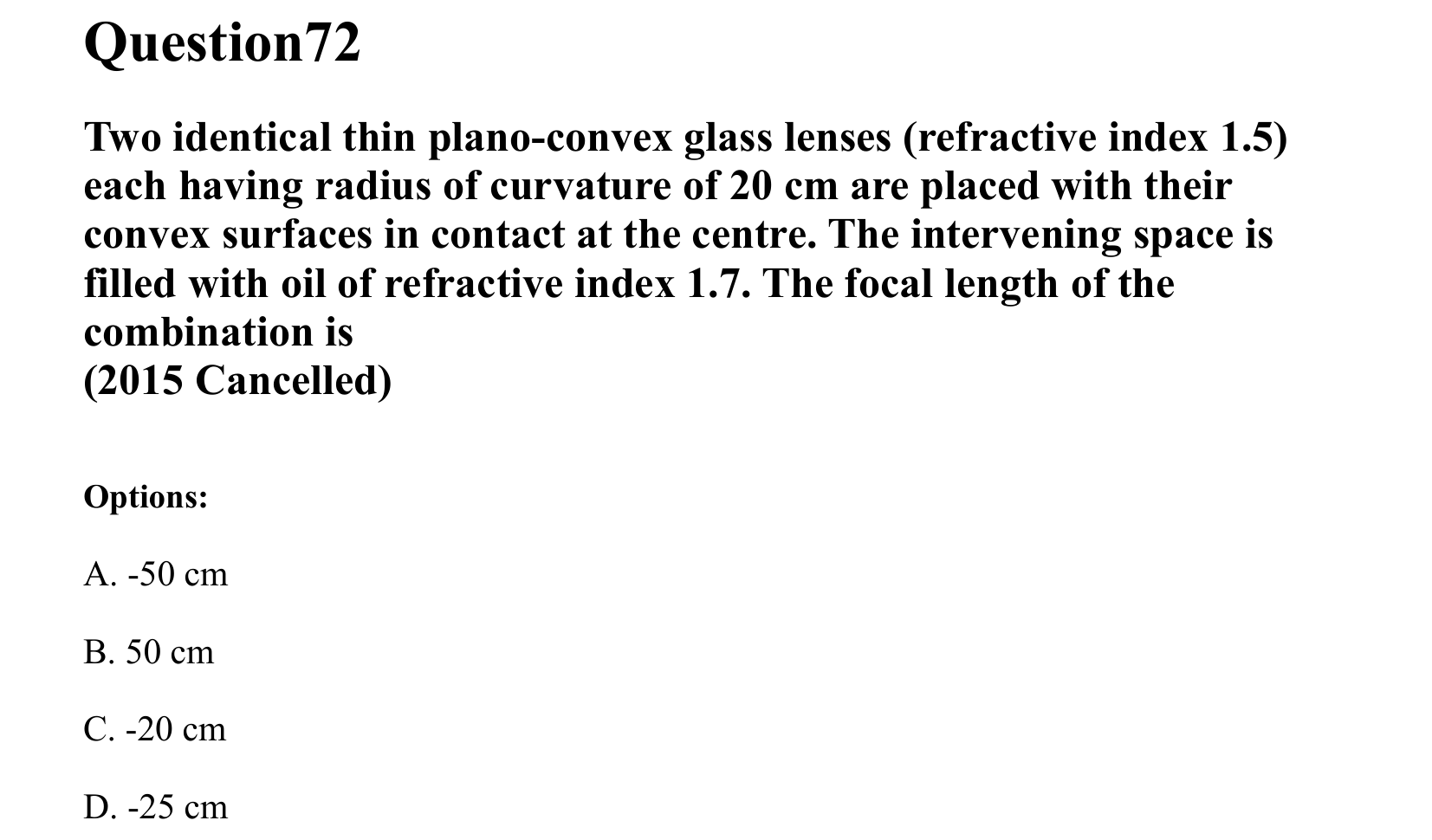 Ray Optics and Wave Optics question 72