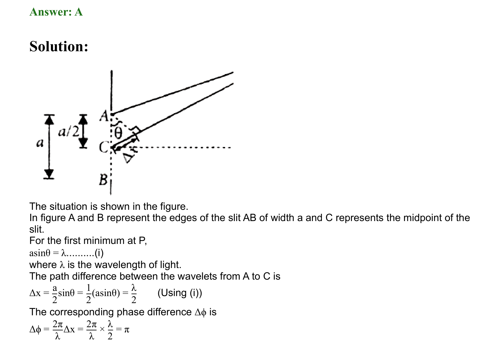 Ray Optics and Wave Optics solution 76