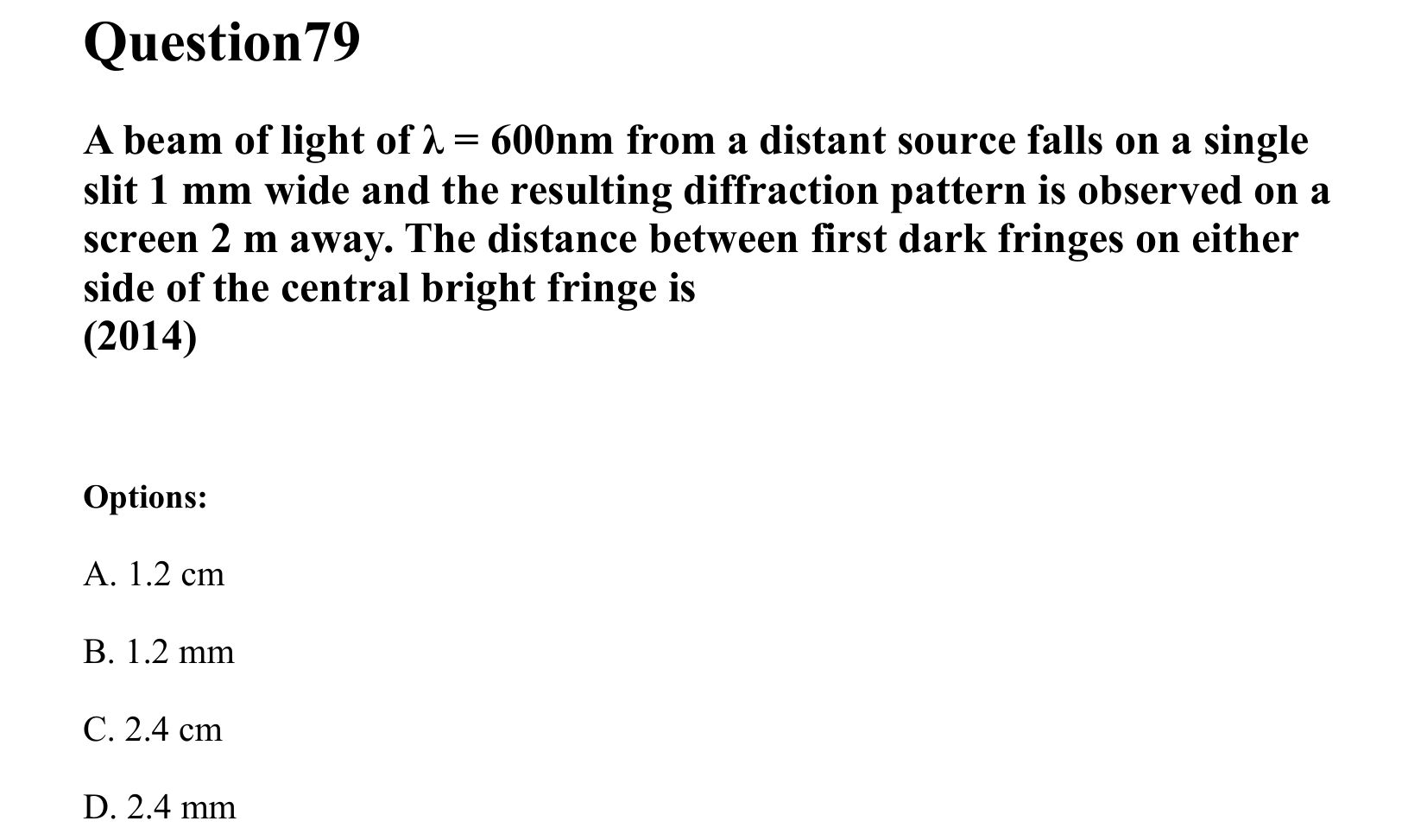Ray Optics and Wave Optics question 79