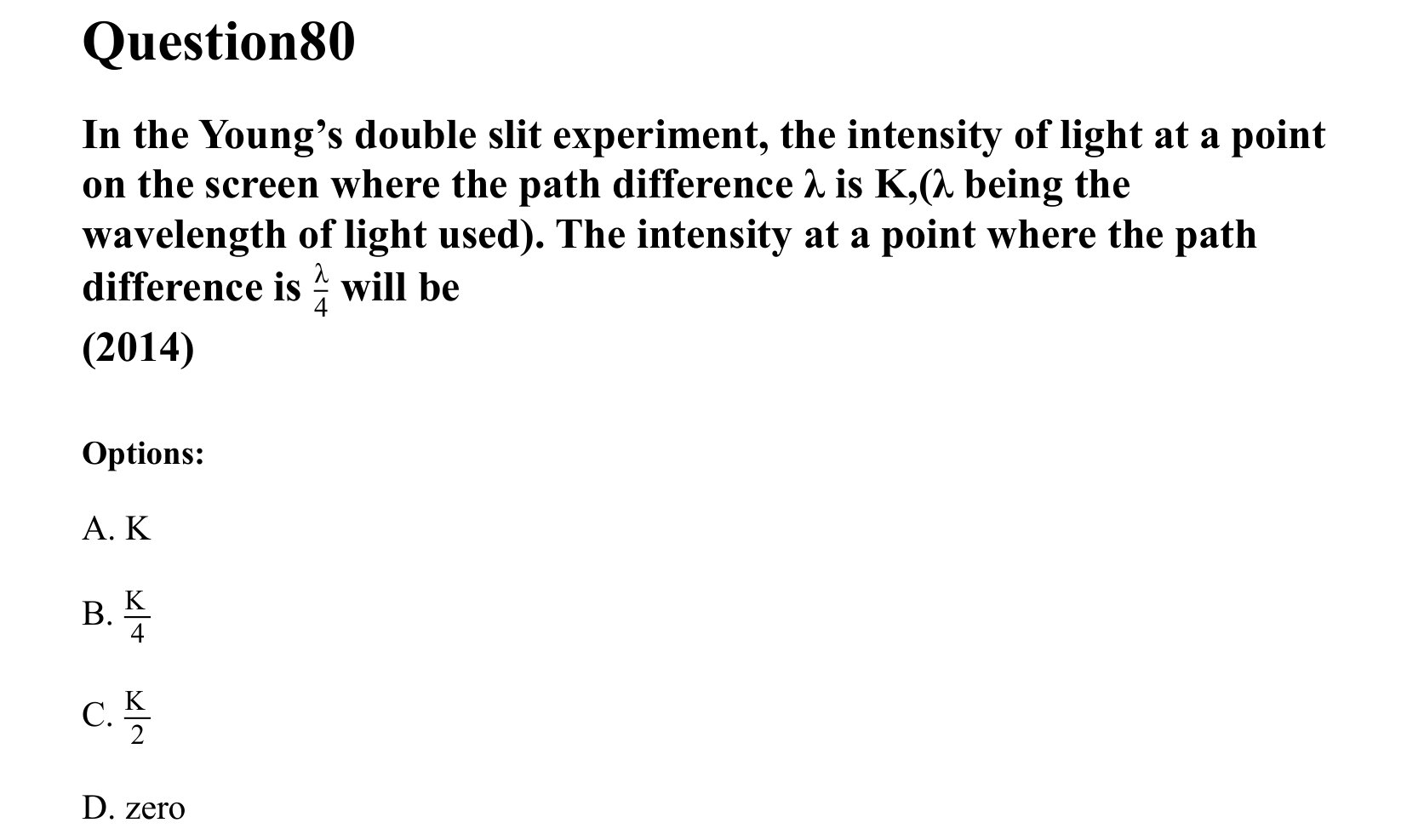 Ray Optics and Wave Optics question 80