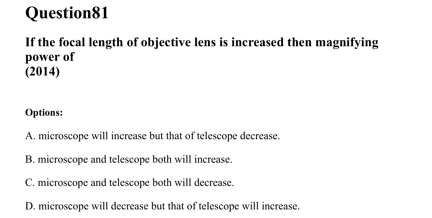 Ray Optics and Wave Optics question 81