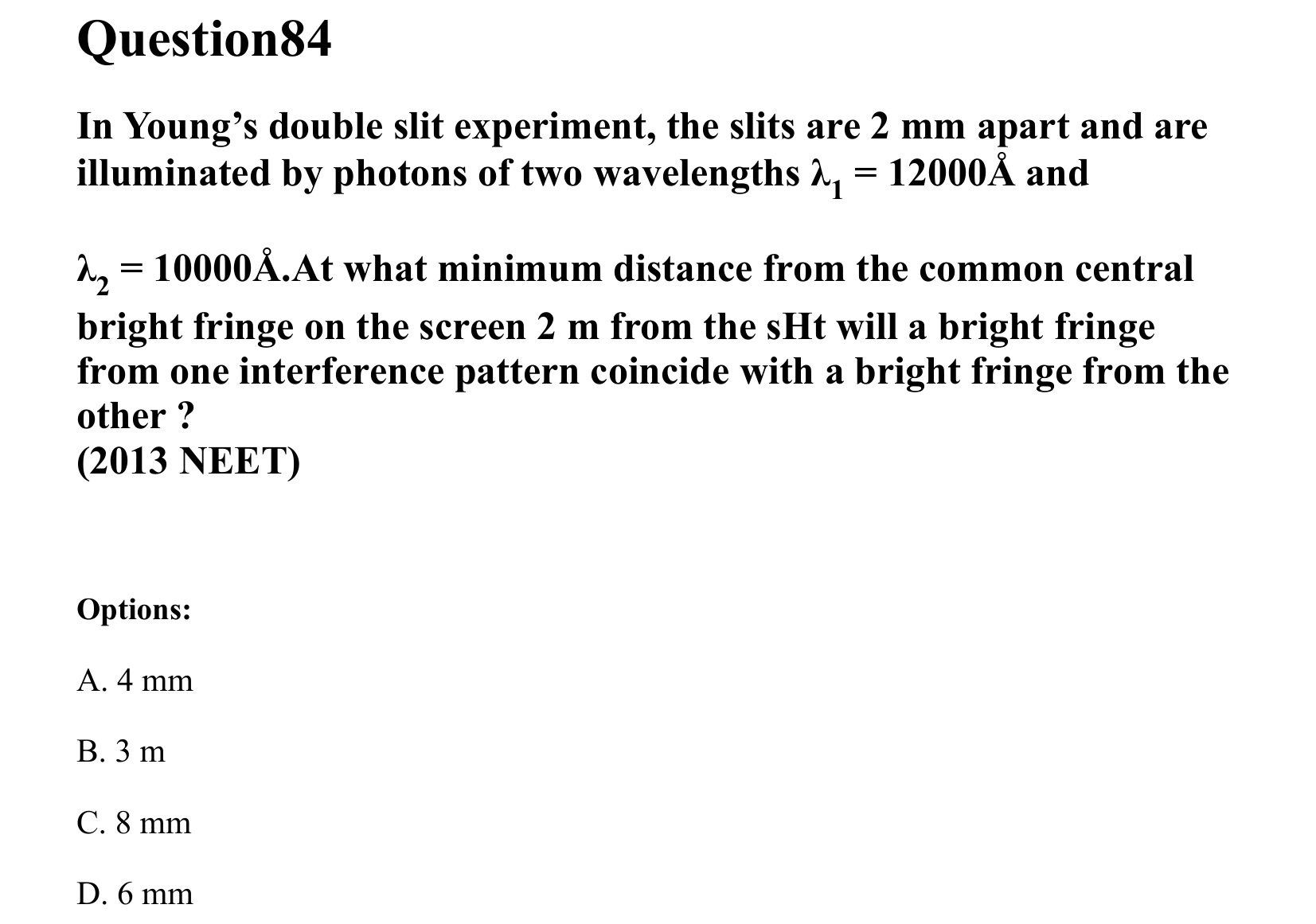 Ray Optics and Wave Optics question 84