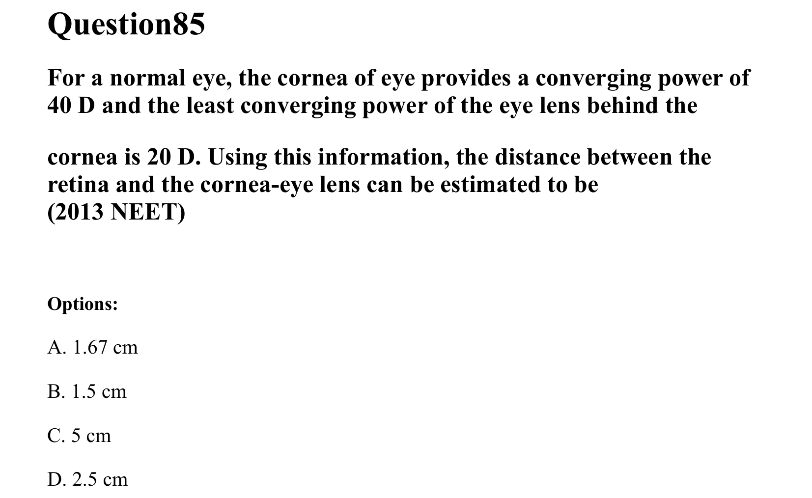 Ray Optics and Wave Optics question 85