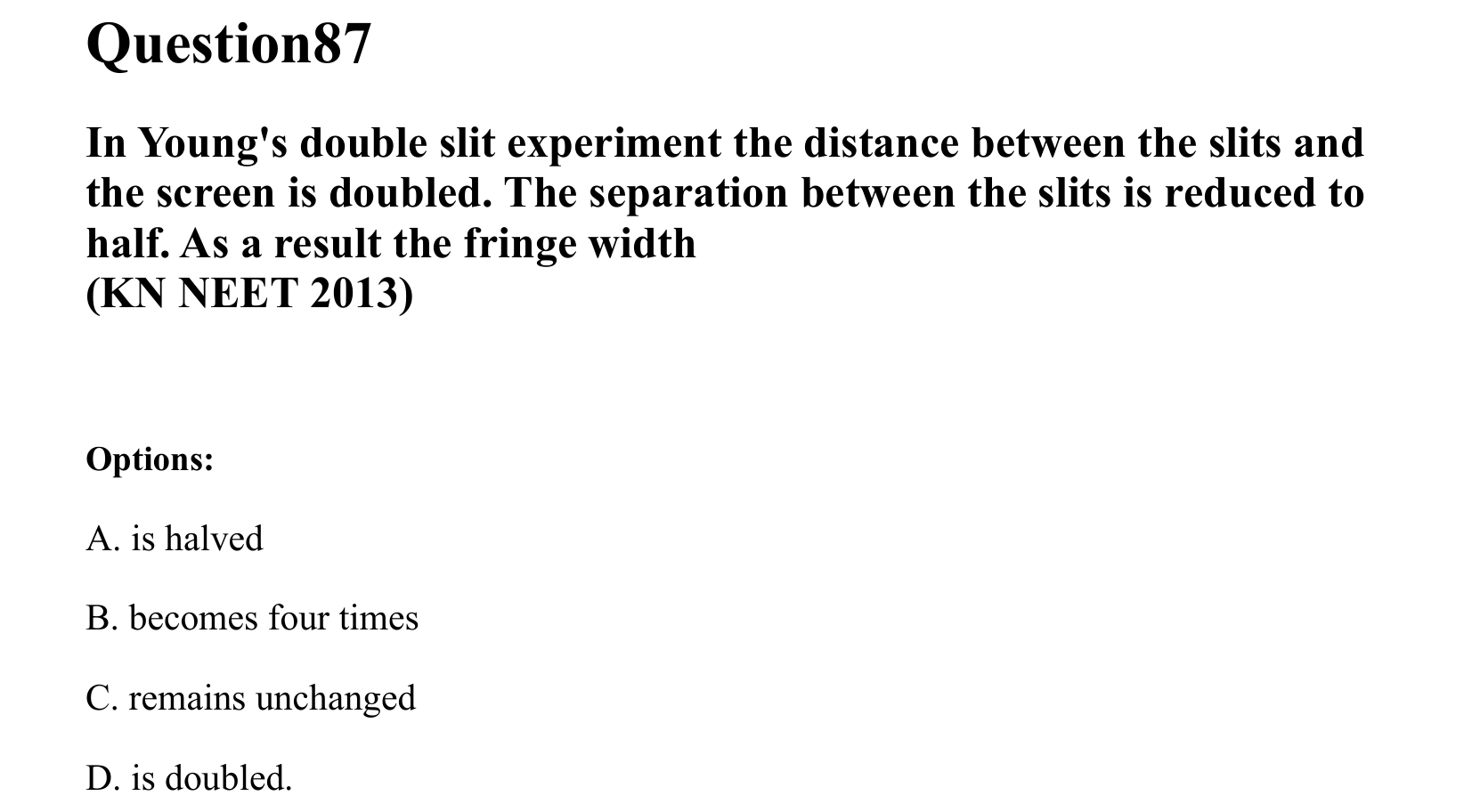 Ray Optics and Wave Optics question 87