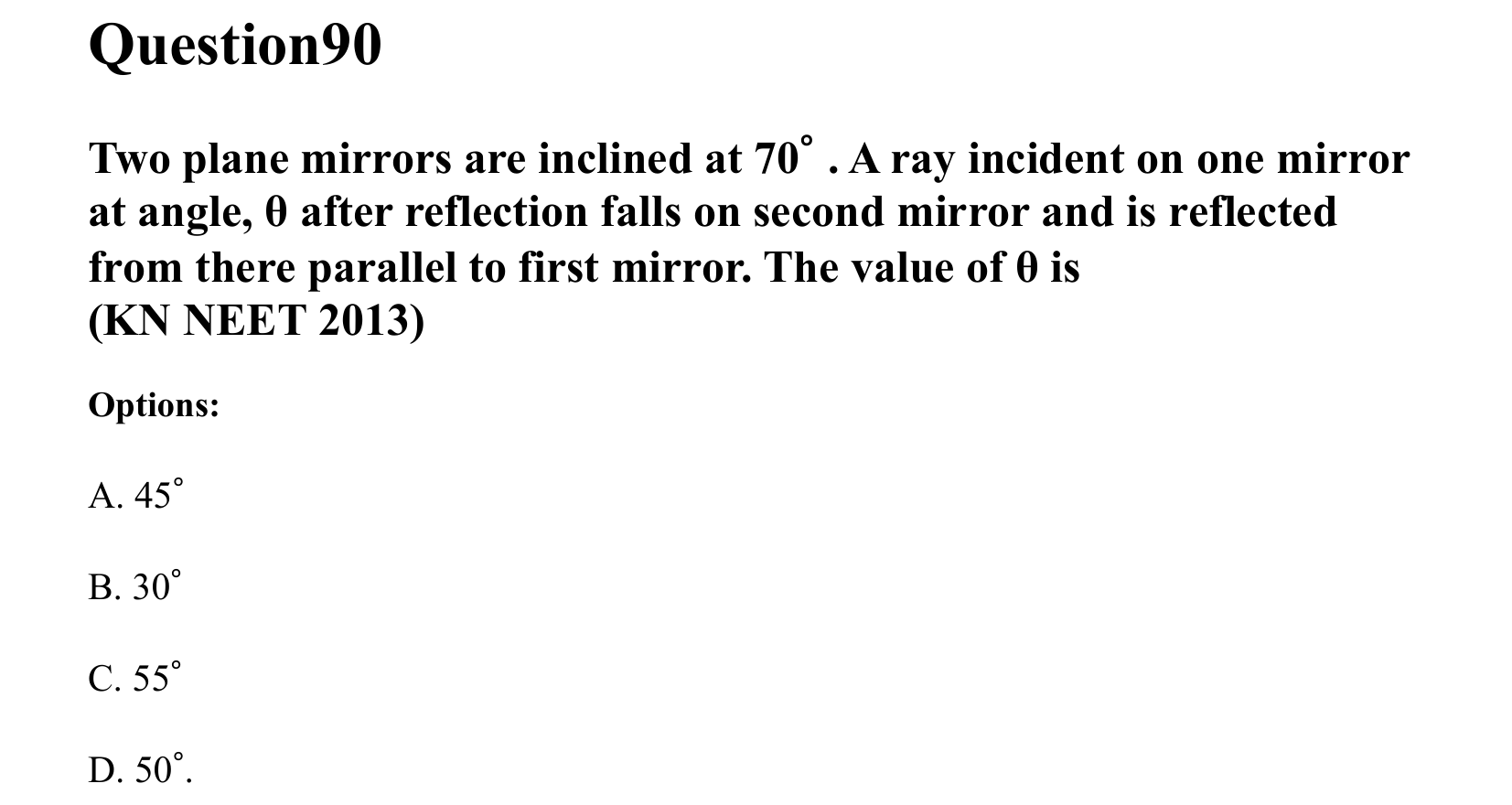Ray Optics and Wave Optics question 90