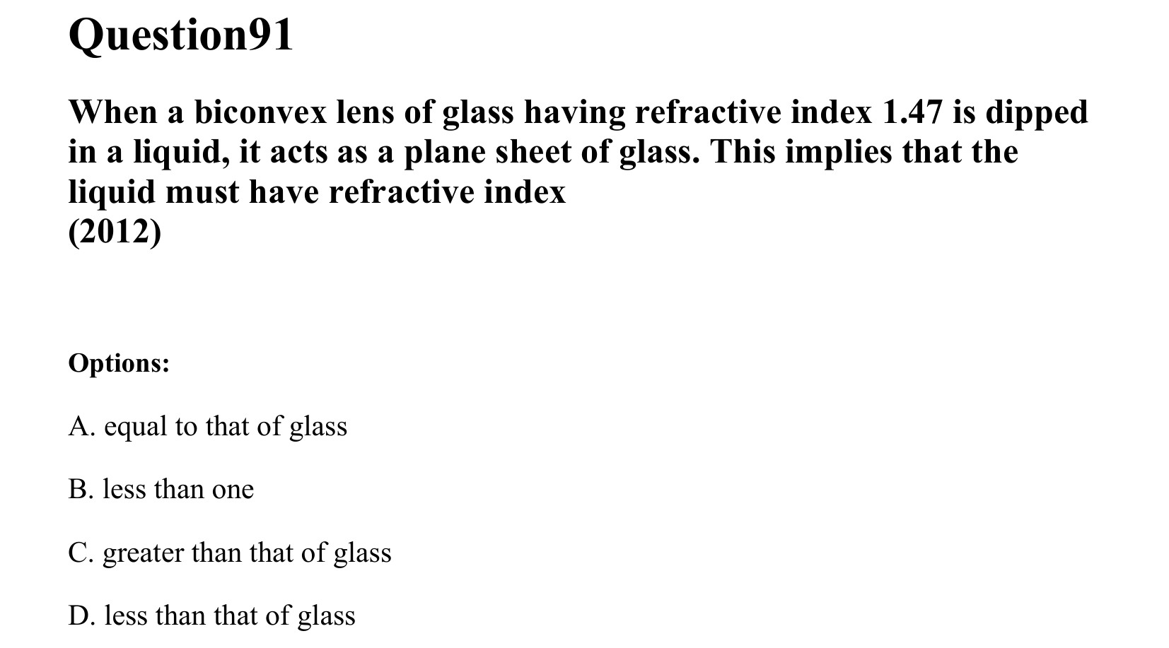 Ray Optics and Wave Optics question 91