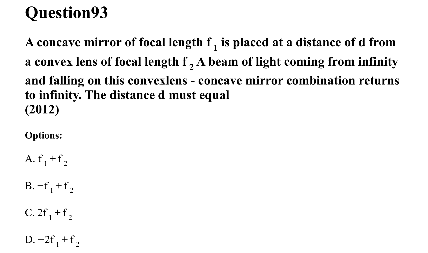 Ray Optics and Wave Optics question 93