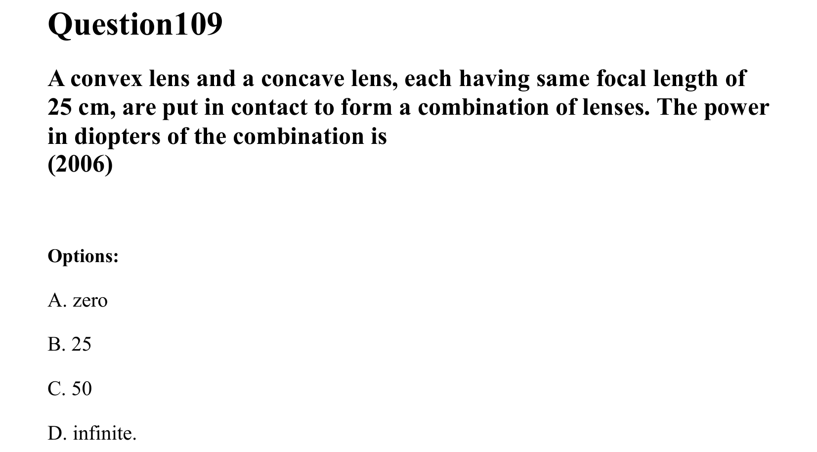 Ray Optics and Wave Optics question 109