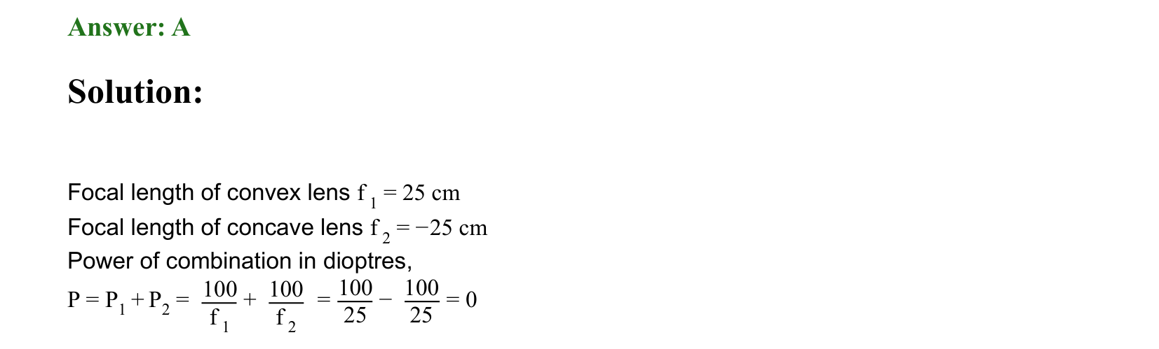 Ray Optics and Wave Optics solution 109