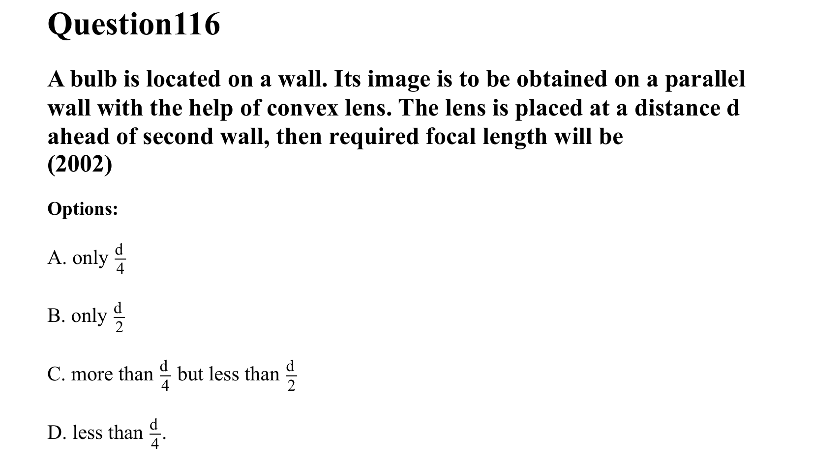 Ray Optics and Wave Optics question 116