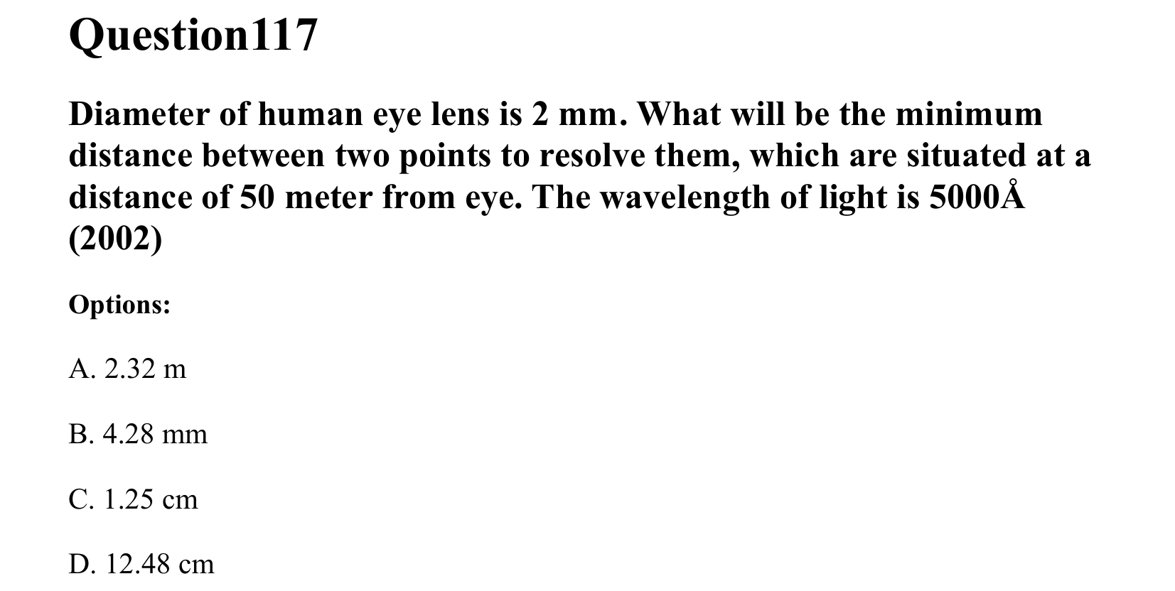 Ray Optics and Wave Optics question 117