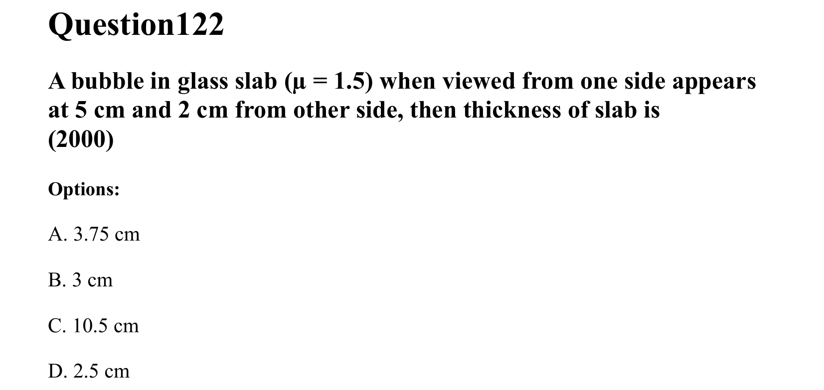 Ray Optics and Wave Optics question 122