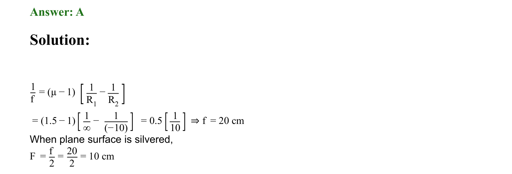 Ray Optics and Wave Optics solution 124