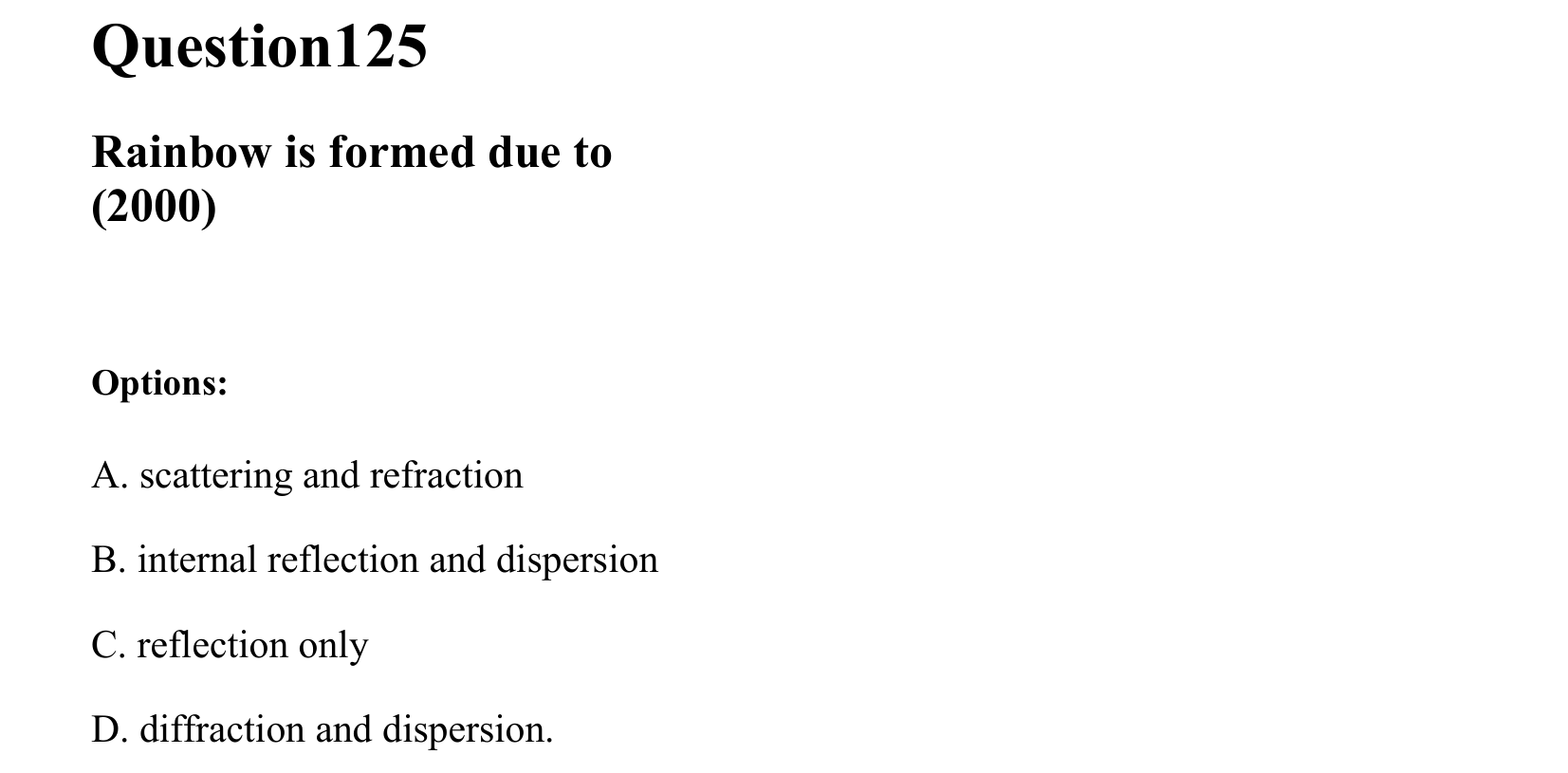 Ray Optics and Wave Optics question 125