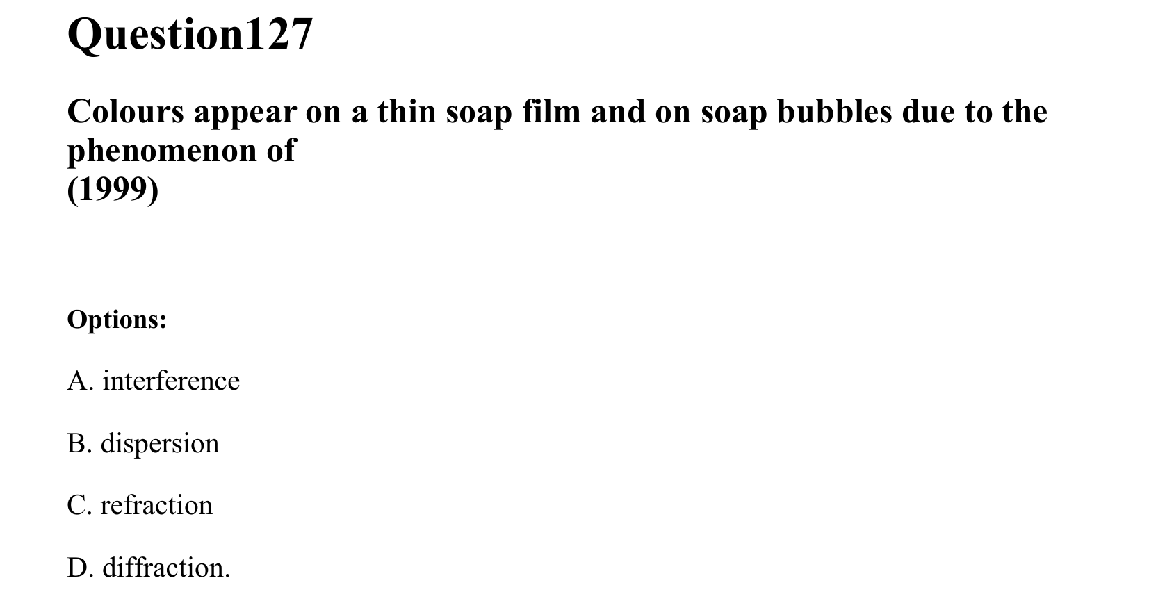 Ray Optics and Wave Optics question 127