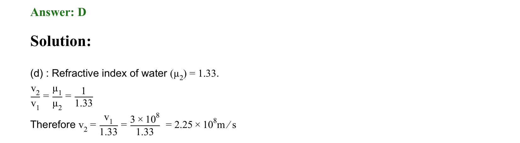 Ray Optics and Wave Optics solution 135