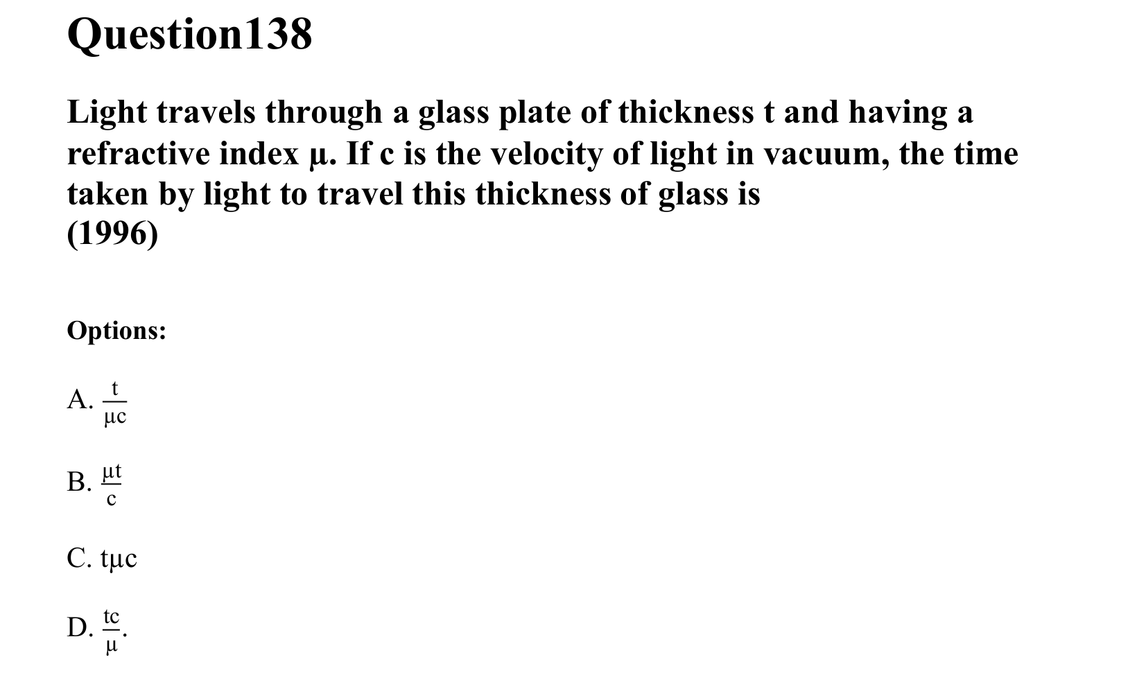 Ray Optics and Wave Optics question 138