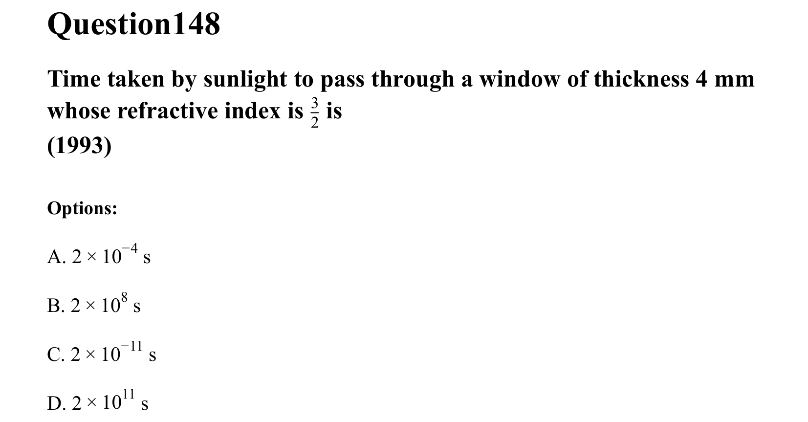 Ray Optics and Wave Optics question 148