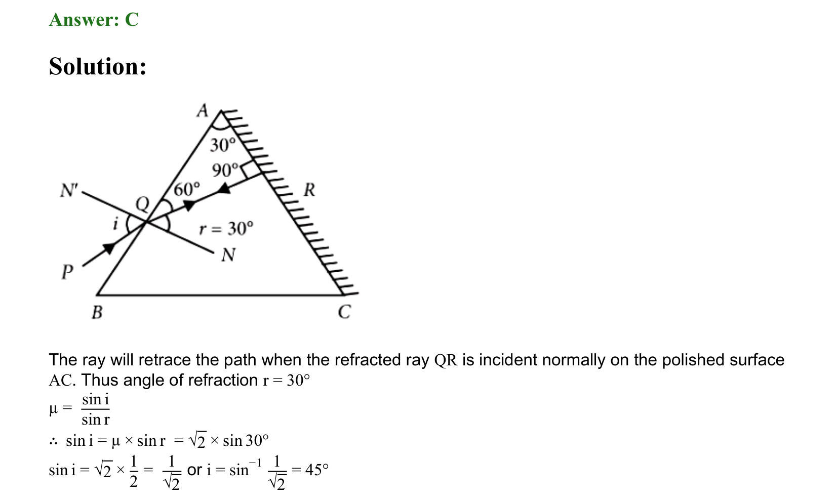 Ray Optics and Wave Optics solution 149