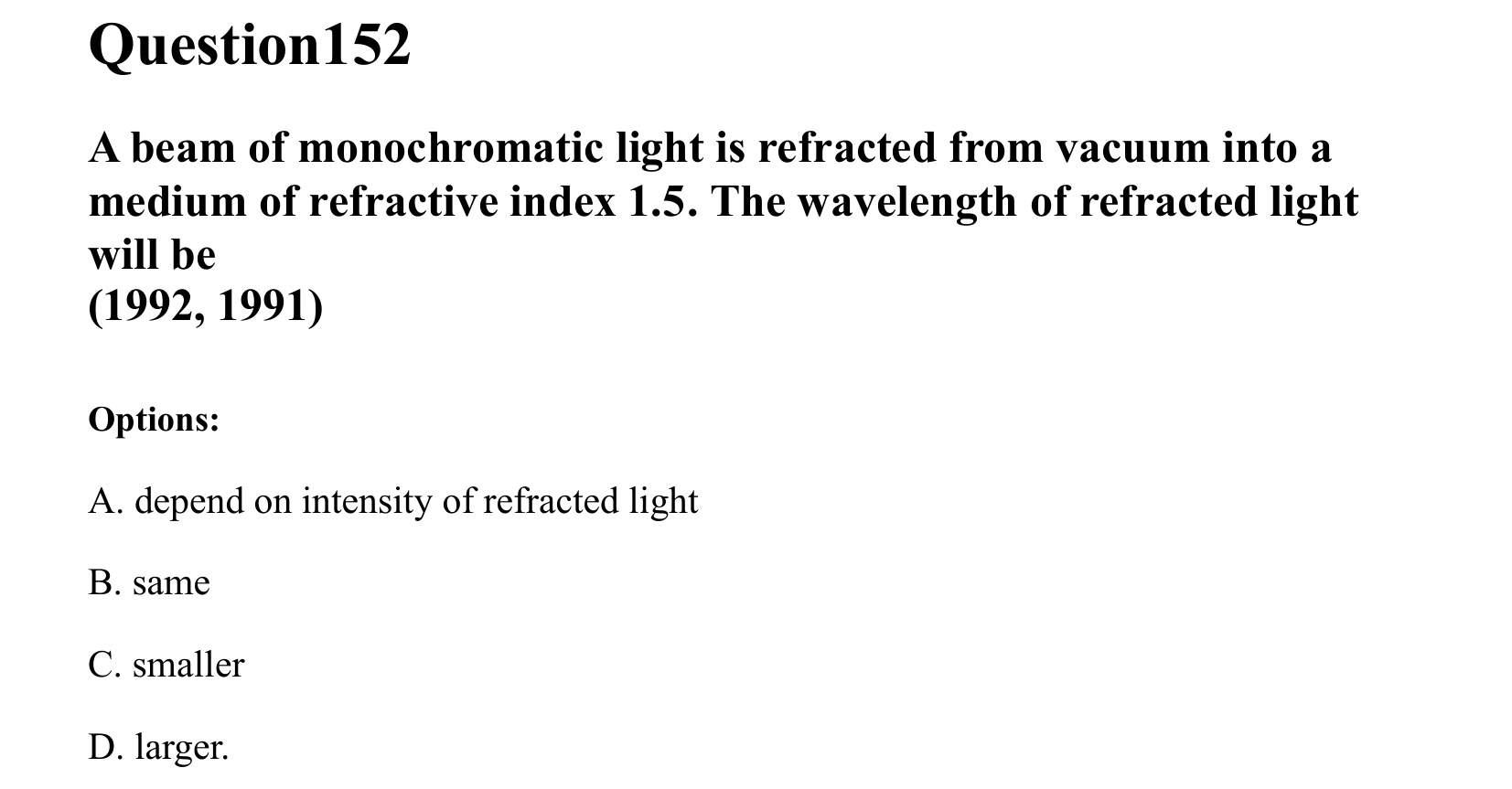 Ray Optics and Wave Optics question 152