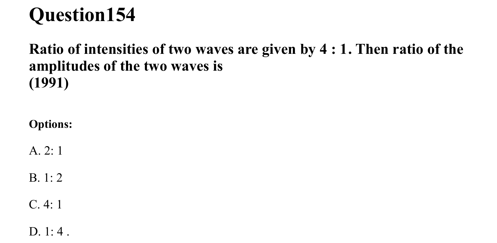 Ray Optics and Wave Optics question 154