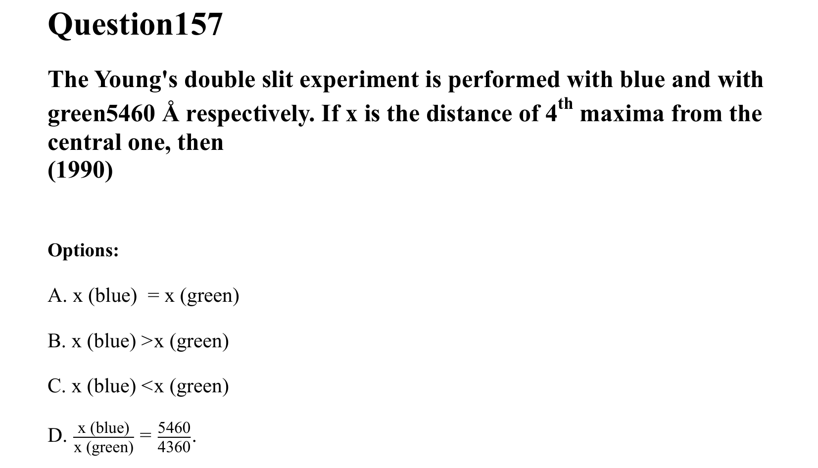 Ray Optics and Wave Optics question 157