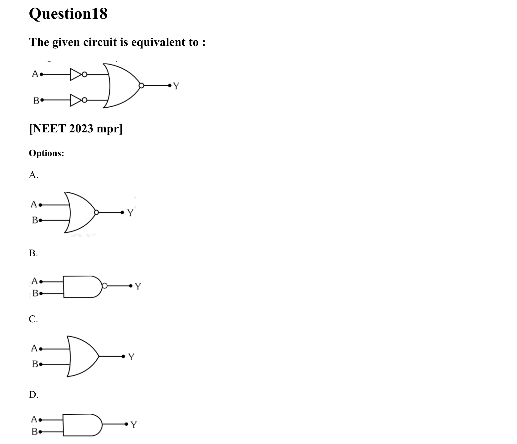 Semiconductor Electronics question 18