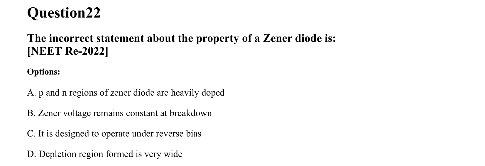 Semiconductor Electronics question 22