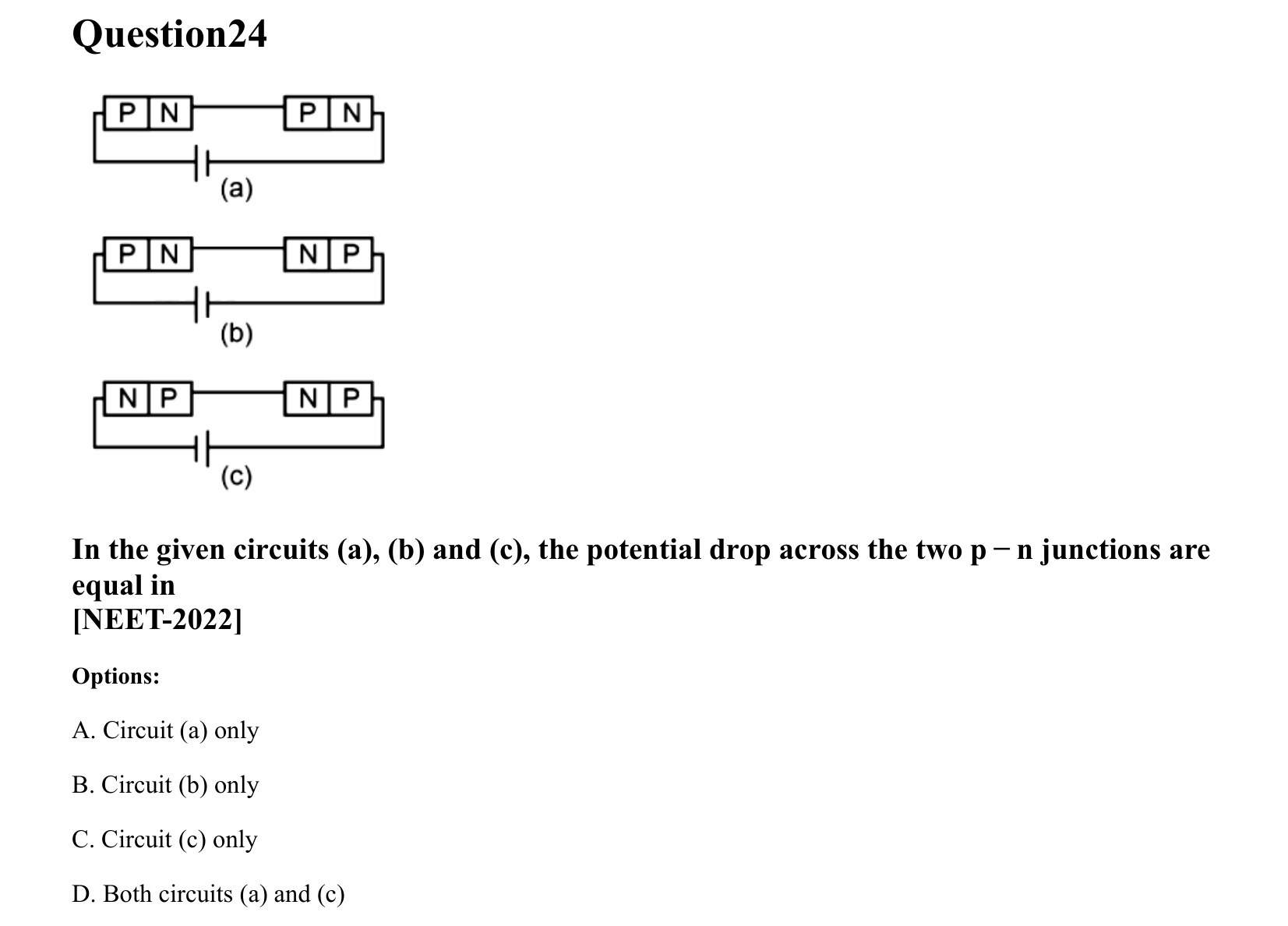 Semiconductor Electronics question 24