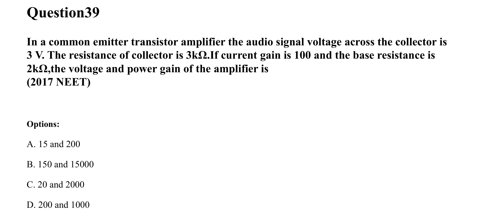 Semiconductor Electronics question 39