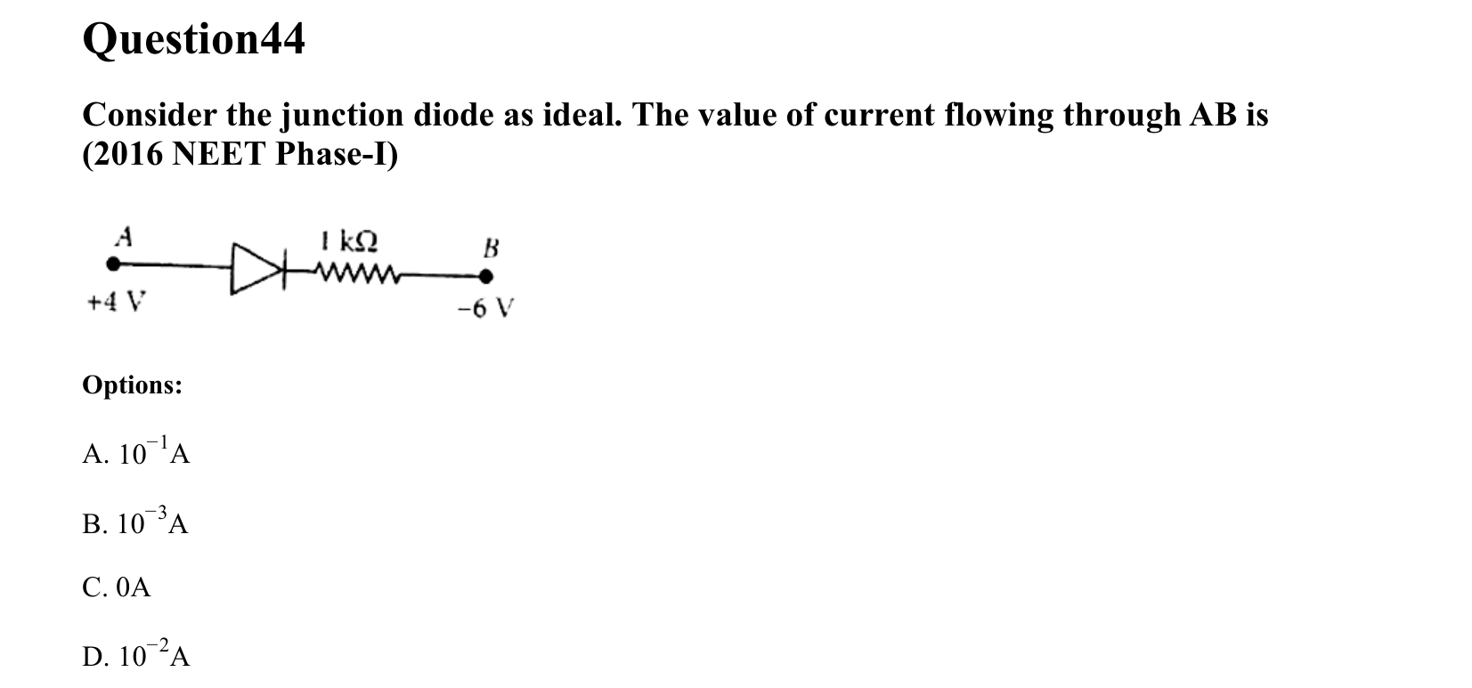 Semiconductor Electronics question 44