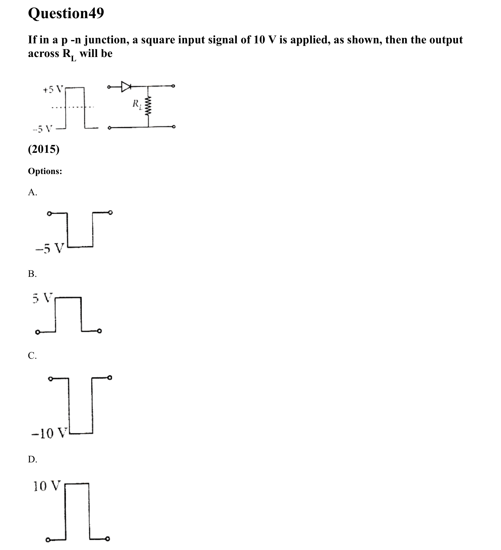 Semiconductor Electronics question 49