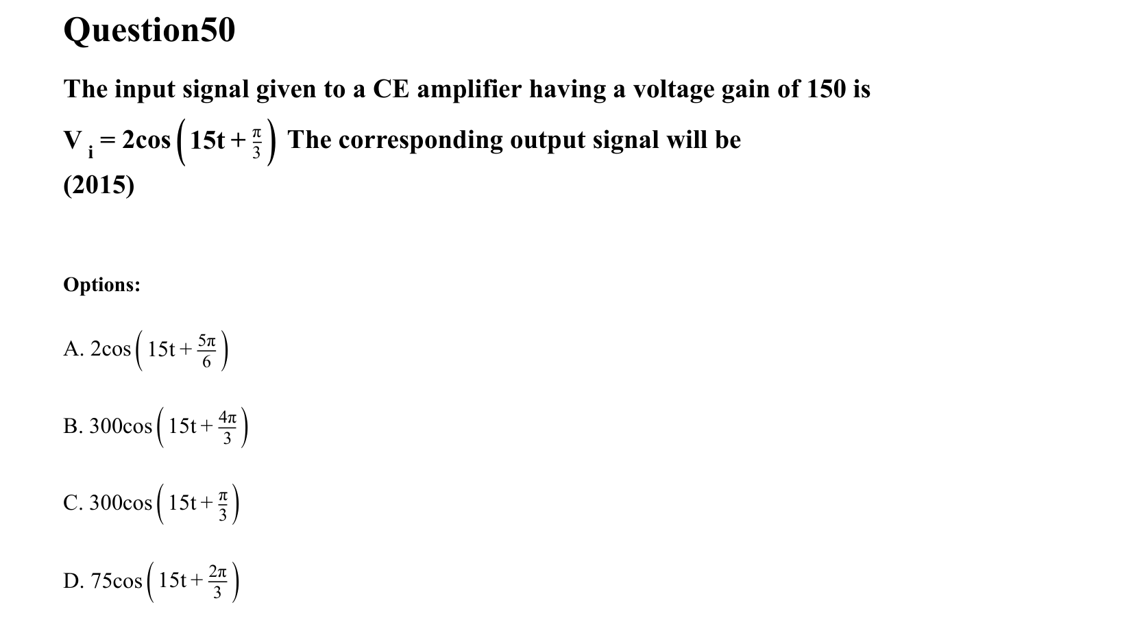 Semiconductor Electronics question 50