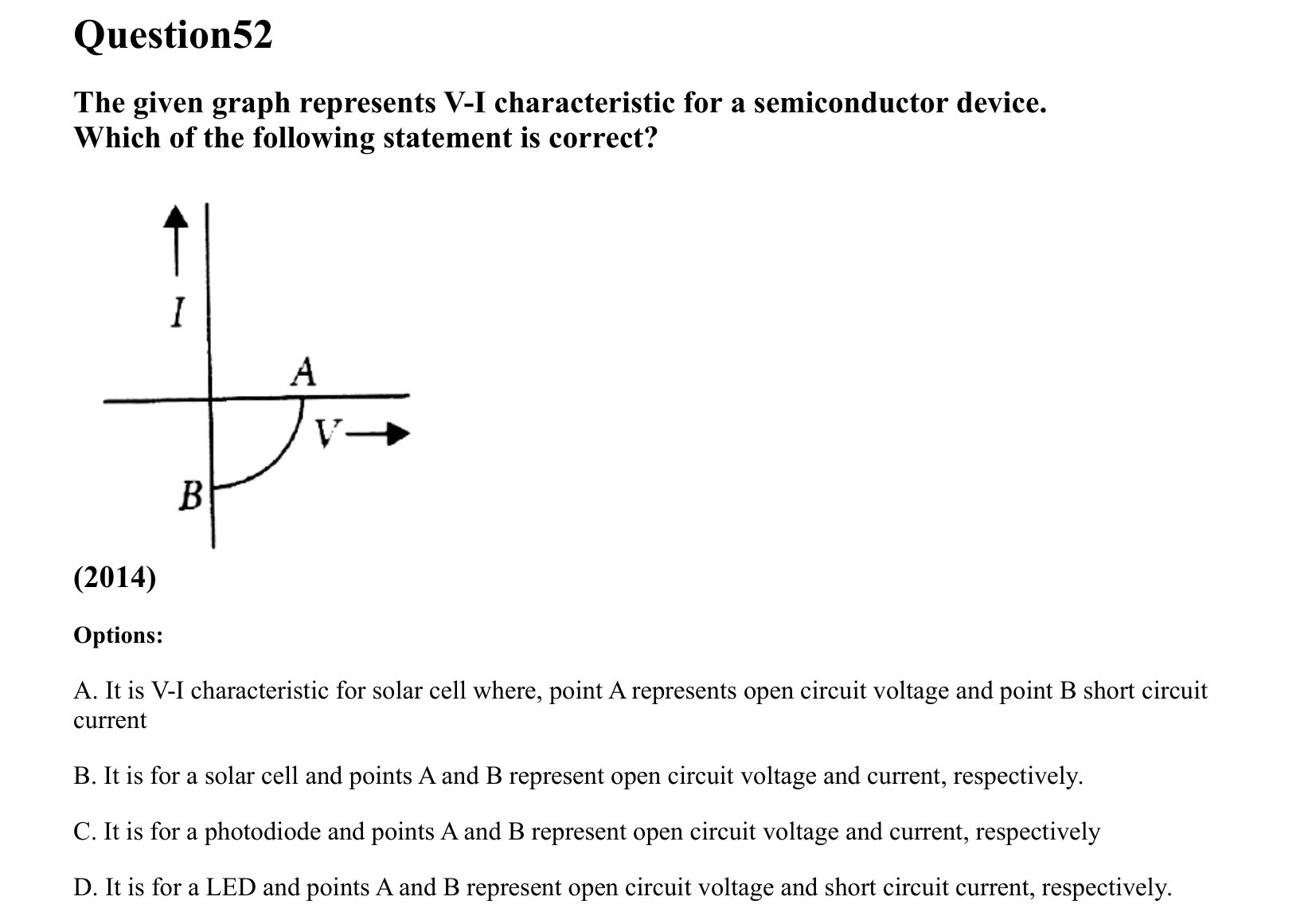 Semiconductor Electronics question 52