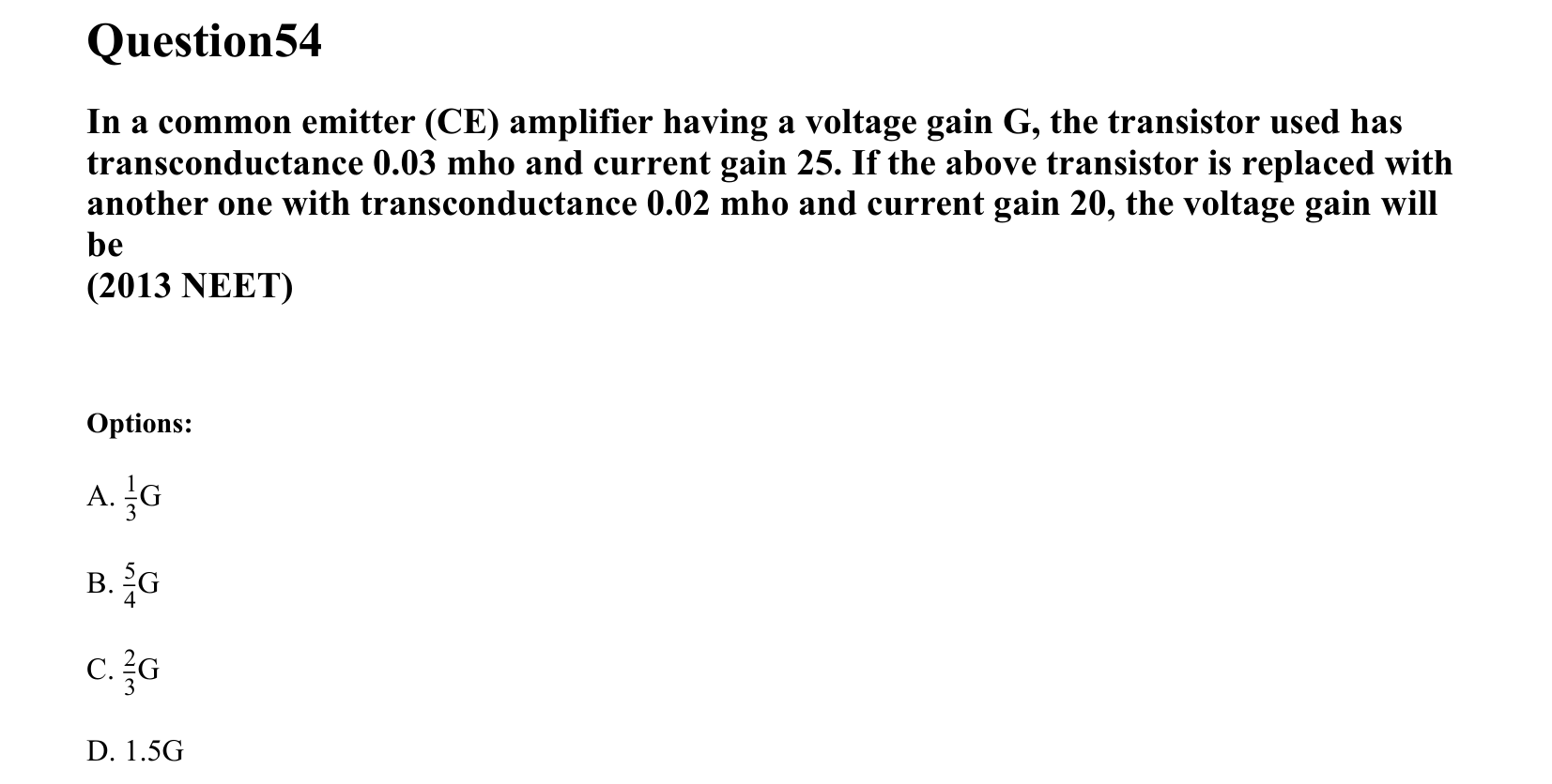 Semiconductor Electronics question 54
