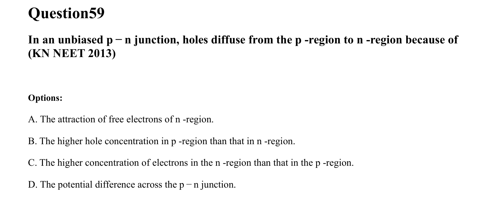 Semiconductor Electronics question 59
